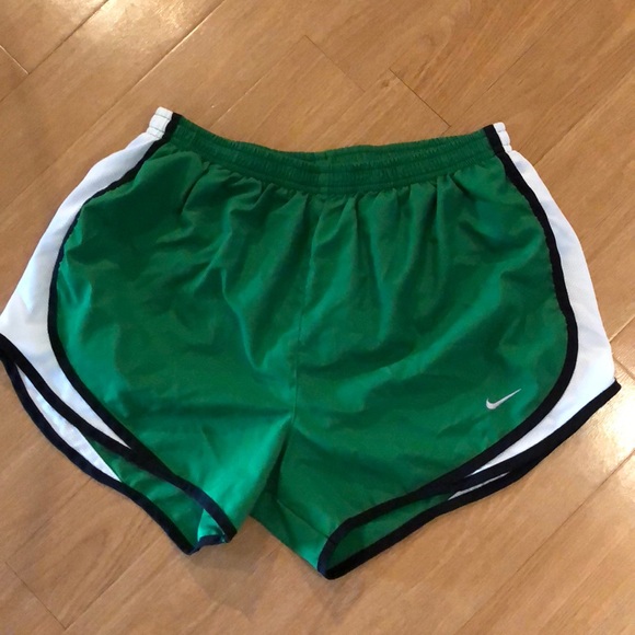 green nike shorts womens 